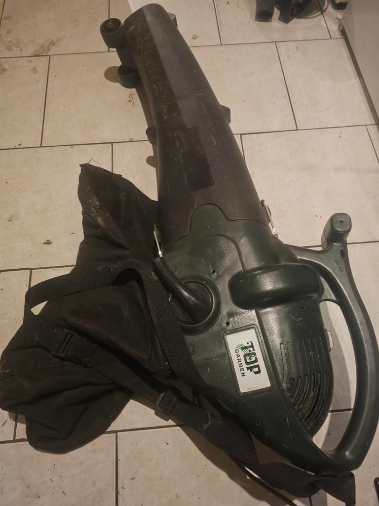 Top Garden Bladblazer/Bladzuiger 1600W met Opvangzak, Gebruikt, Met opvangzak, Handgedragen, Elektrisch