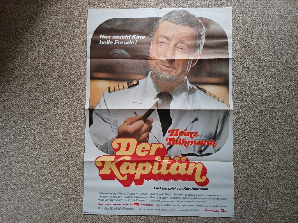 DER   KAPITäN     filmposter., Rechthoekig Staand, Verzenden, Zo goed als nieuw, A1 t/m A3