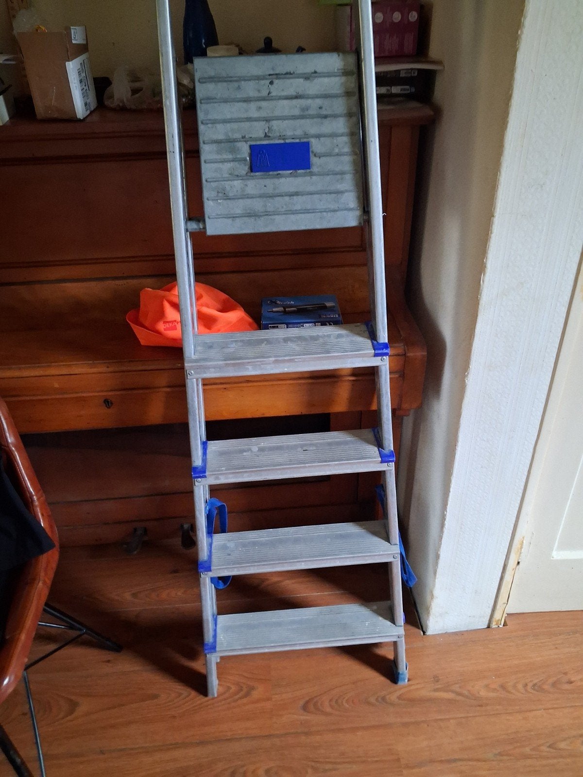 Gebruikte aluminium trap met 4 treden, Ophalen, Gebruikt, Trap, Minder dan 2 meter