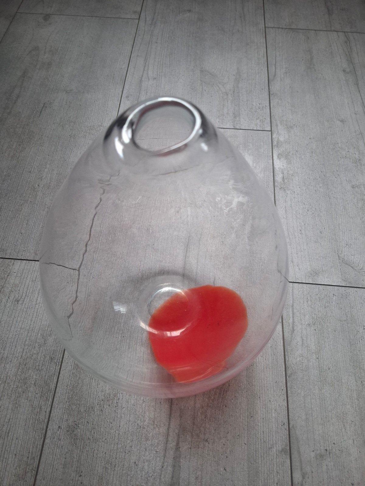Grote design glazen vaas, Ophalen of Verzenden