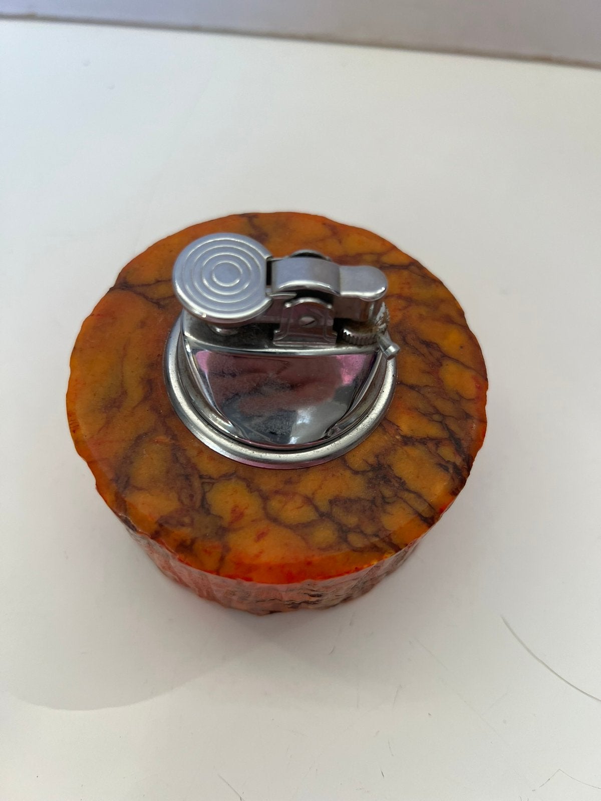 Red vintage tafelaansteker -uit Italië, Verzamelen, Ophalen of Verzenden, Gebruikt, Aansteker