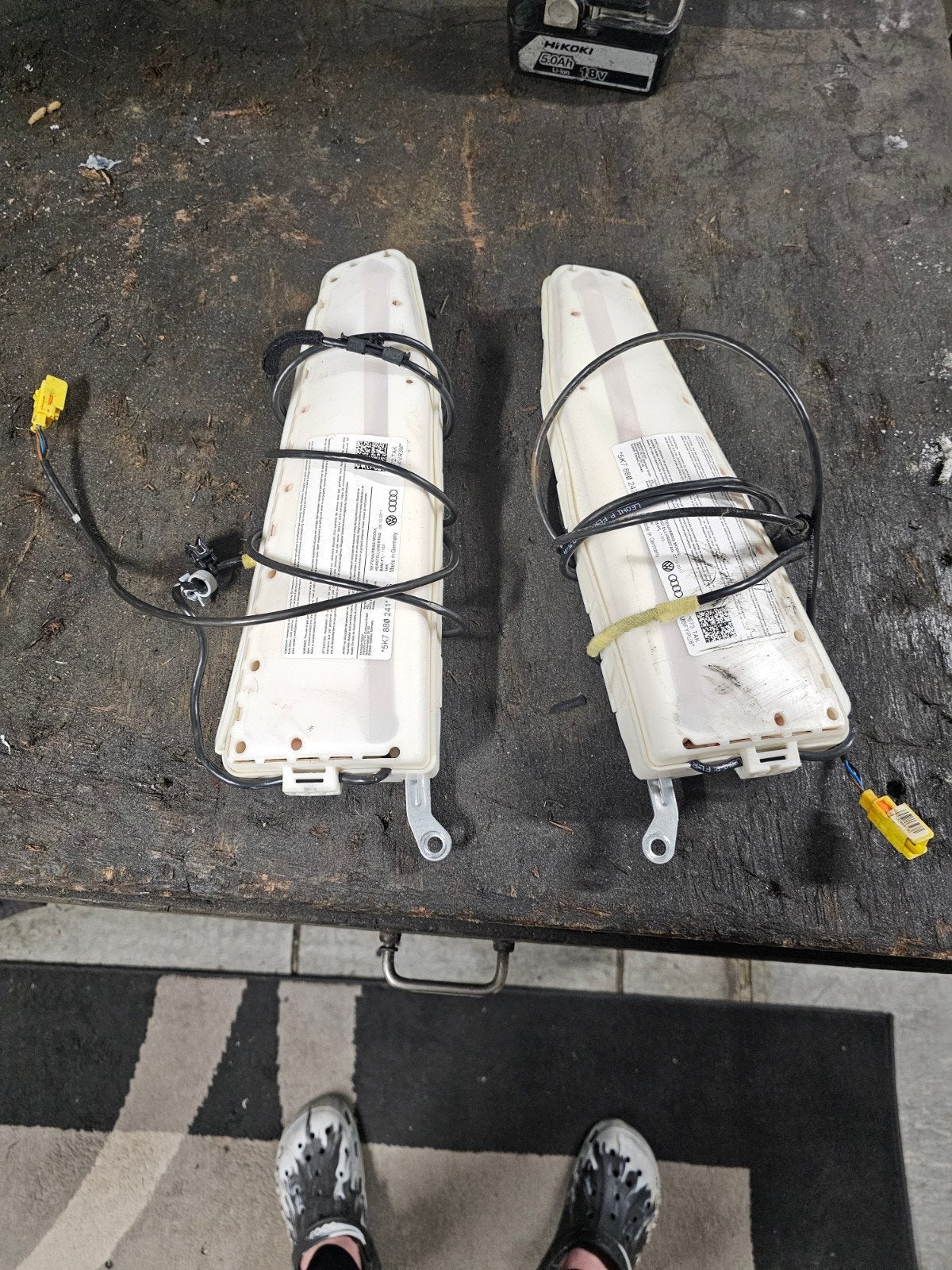 Stoel airbags vw golf 6 cabrio cabriolet Links en rechts, Ophalen of Verzenden, Gebruikt, Volkswagen