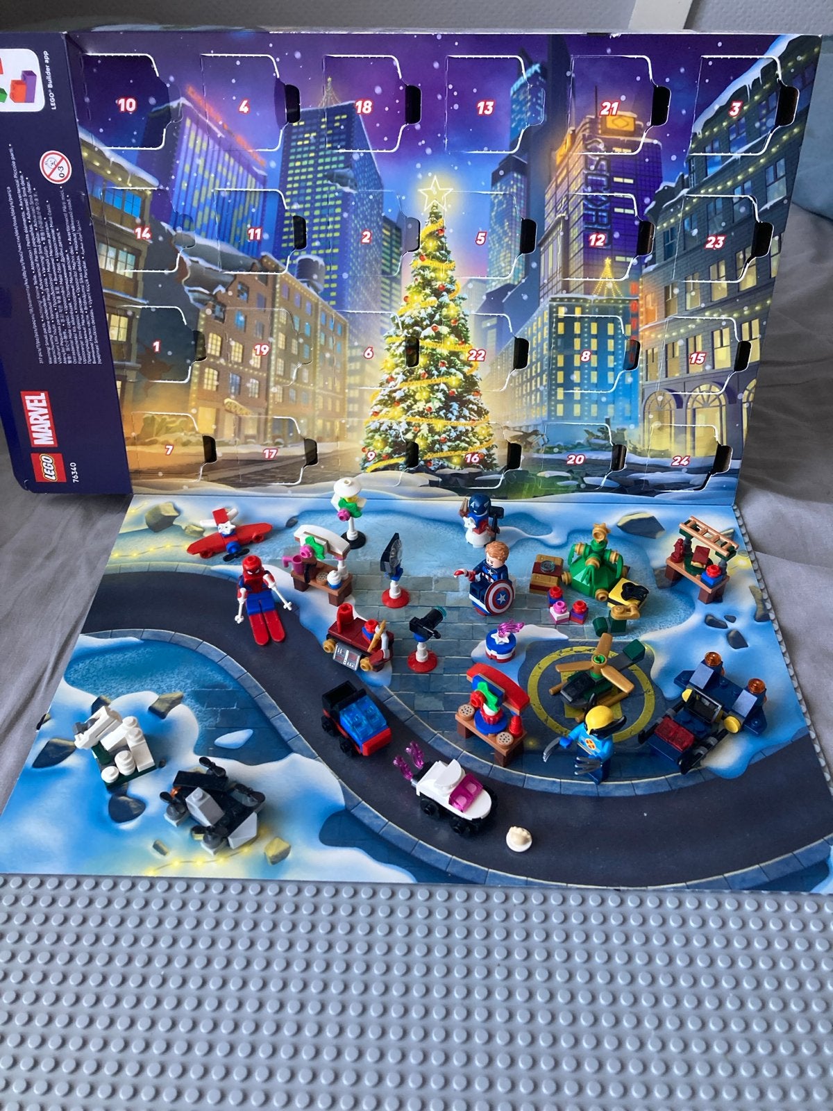LEGO Marvel Advent Kalender 76340 - Niet compleet, Inclusief minifiguren, Gebruikt, Marvel, Lego
