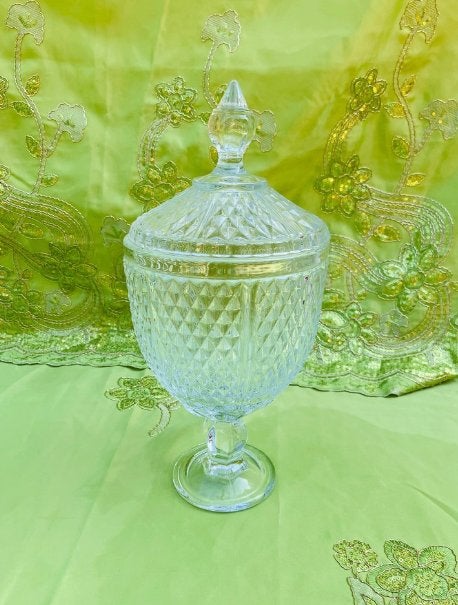 Grote gemberpot met deksel Regency stijl Kristal, Antiek en Kunst, Ophalen of Verzenden