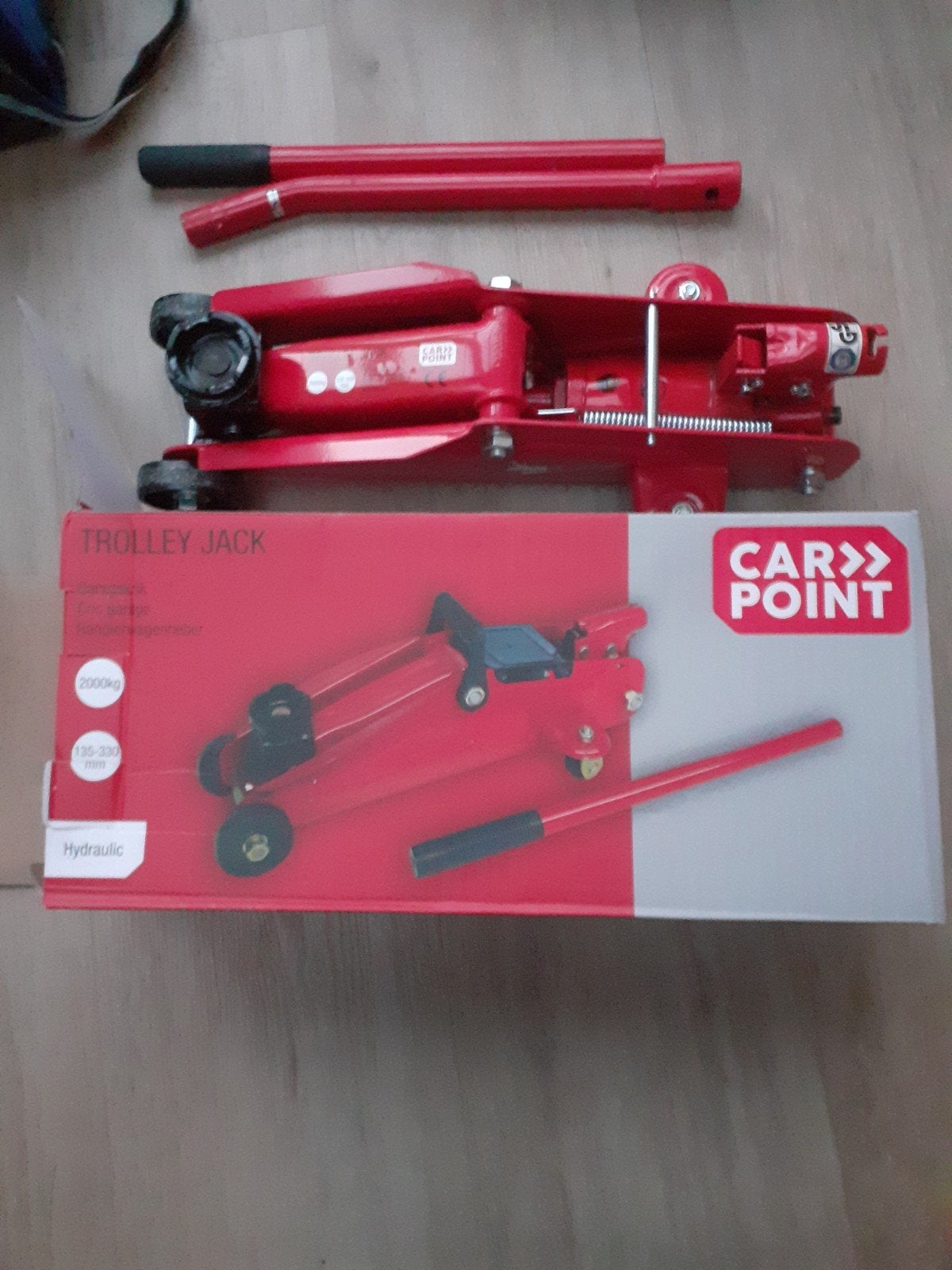 Carpoint Garagekrik 2000kg - Zo goed als nieuw, Ophalen, Zo goed als nieuw, Hydraulisch, Garagekrik