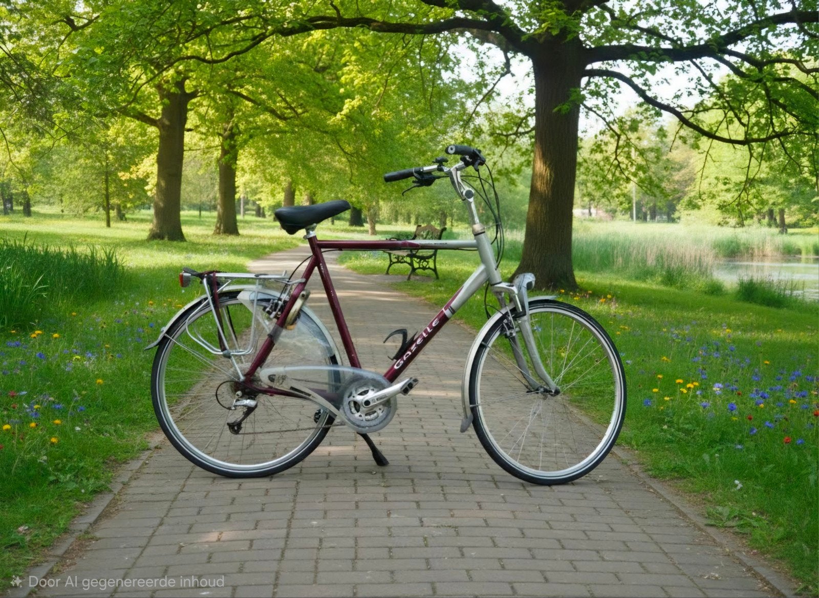Gazelle Genève Goldline 27 versnellingen, framemaat 65, Ophalen, Gebruikt, Velgrem, Versnellingen