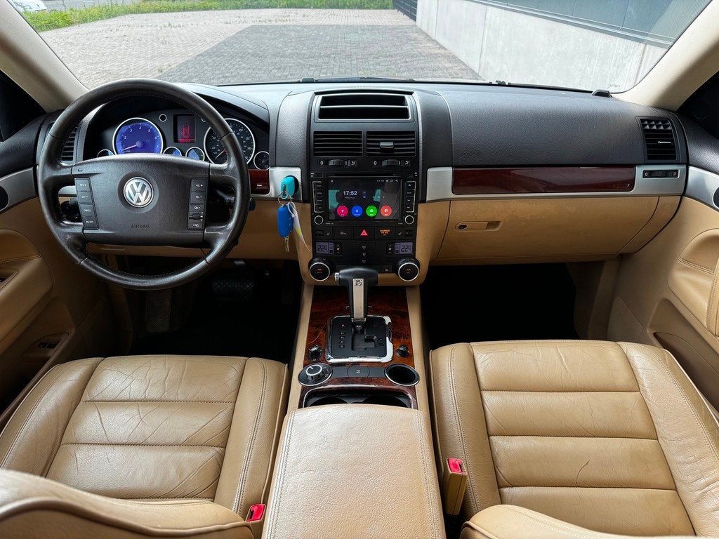 Volkswagen Touareg 3.2 V6|XENON|LEDER|SCHUIFDAK|STOELVERW|AU, Auto's, Automaat, Gebruikt, Electronic Stability Program (ESP), Zwart