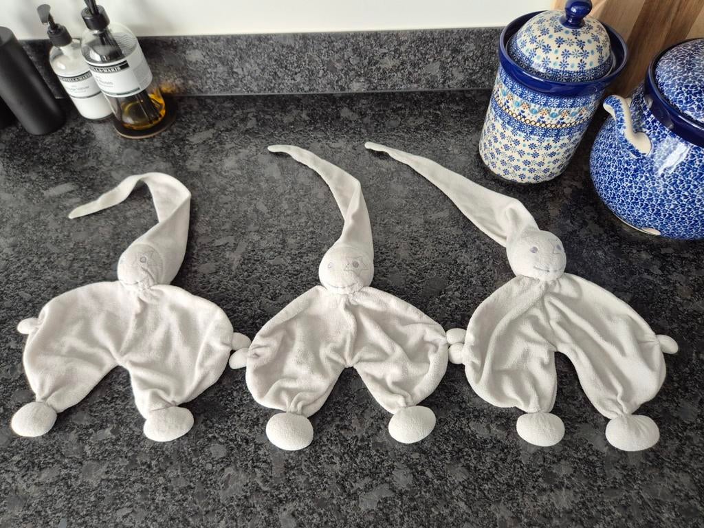 Prenatal  - Knuffeldoekje Spookje Lichtgrijs 4 stuks, Ophalen of Verzenden, Overige typen