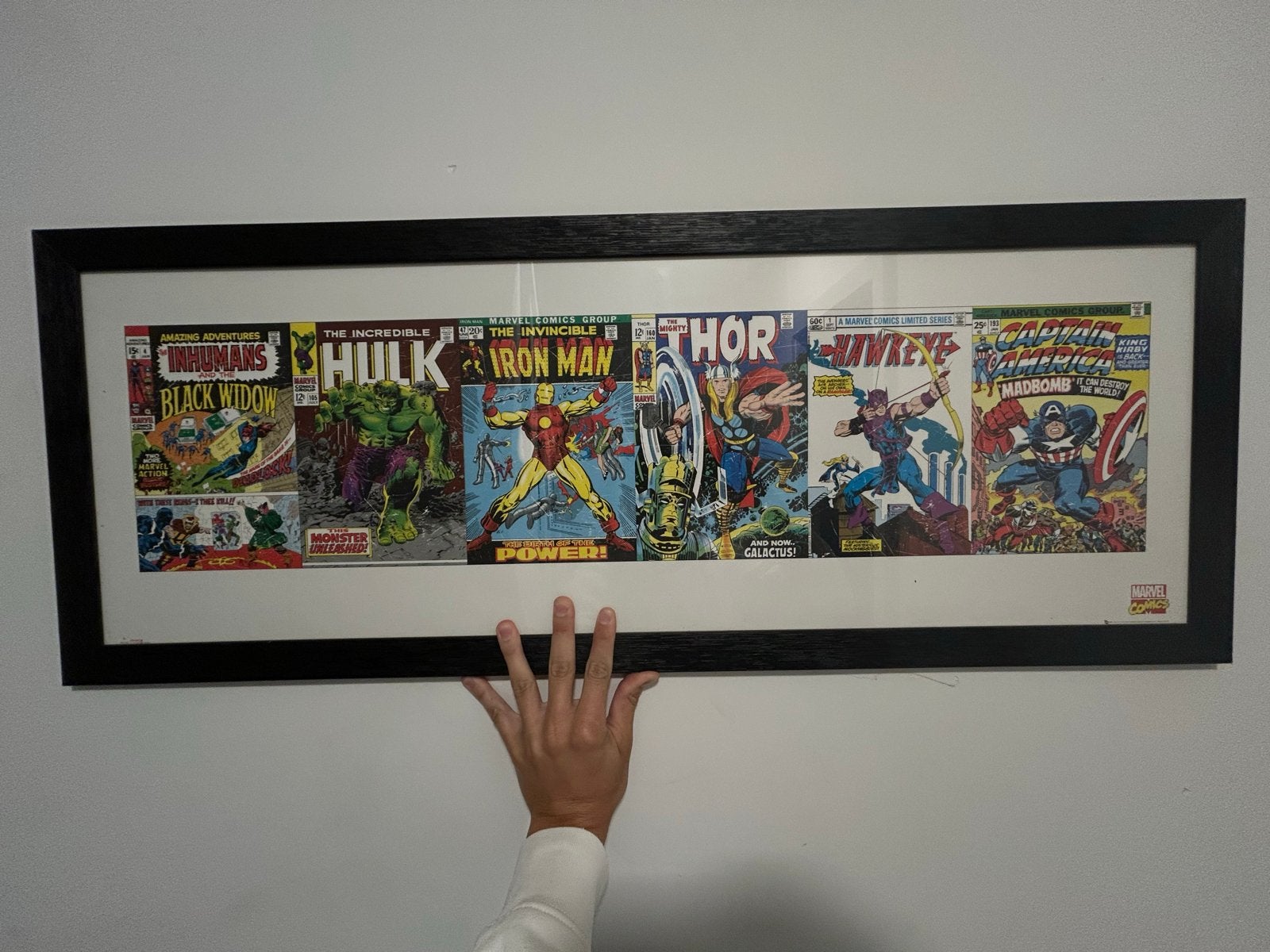 Marvel Comics Cover Poster - Ingelijst, Verzamelen, Ophalen, Gebruikt, Met lijst, Rechthoekig Liggend