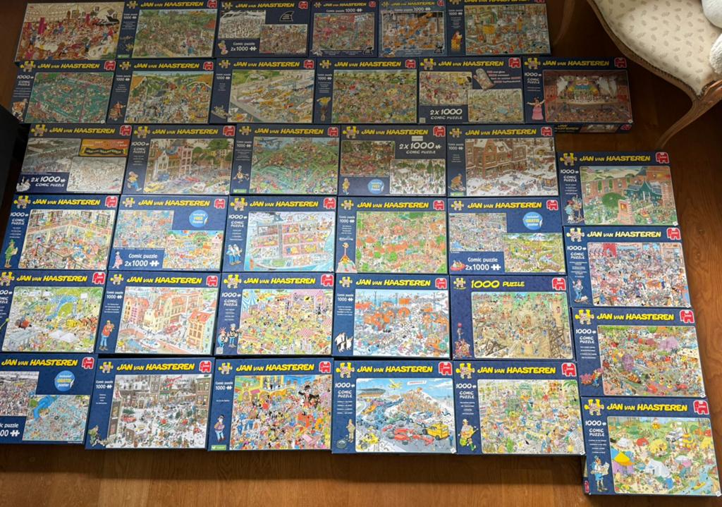 Collectie van Haasteren puzzels 43 stuks, Ophalen, 500 t/m 1500 stukjes, Zo goed als nieuw