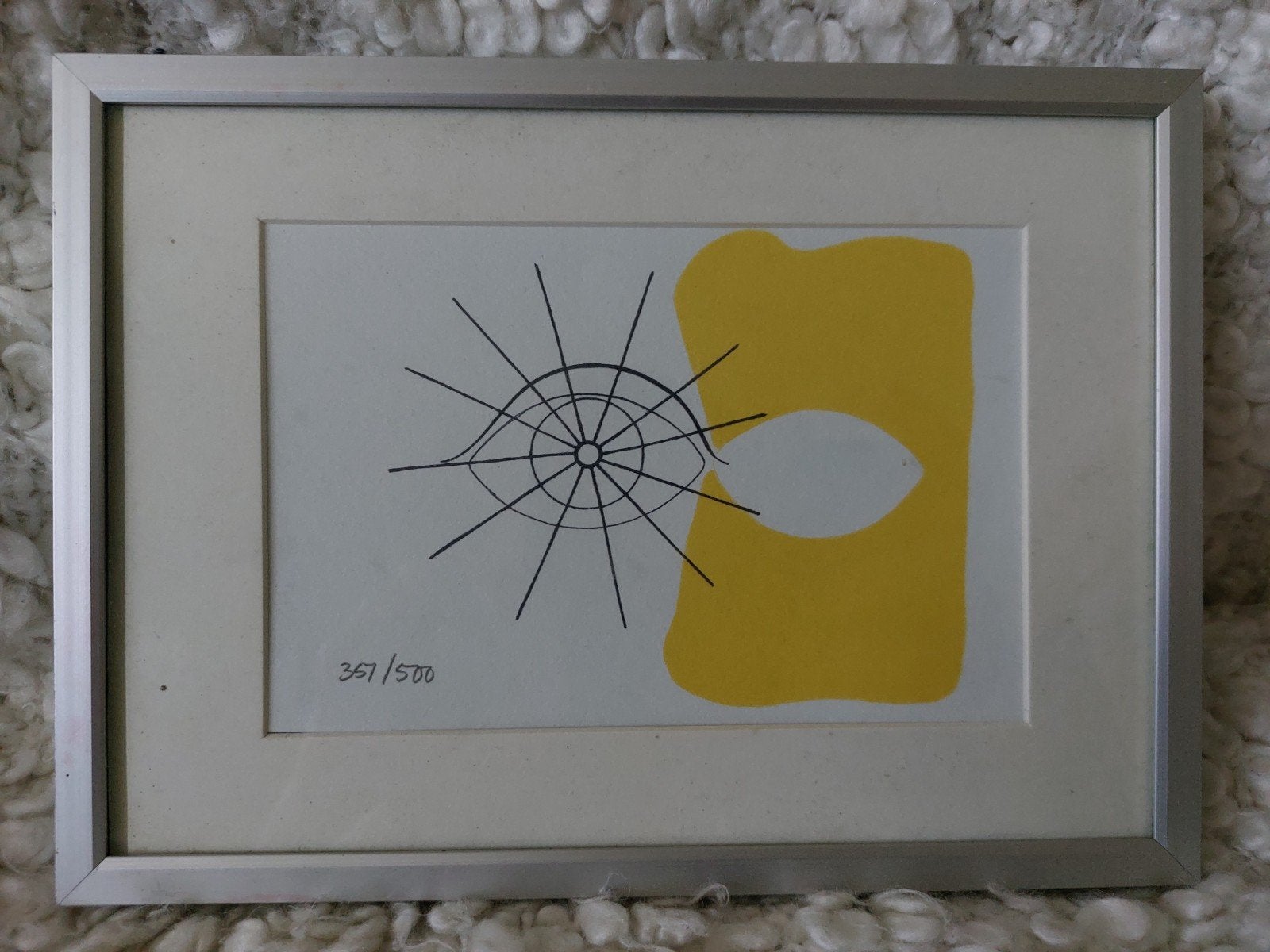 Klein strak design kunstwerkje - eyecatcher, Antiek en Kunst, Kunst | Litho's en Zeefdrukken, Ophalen of Verzenden