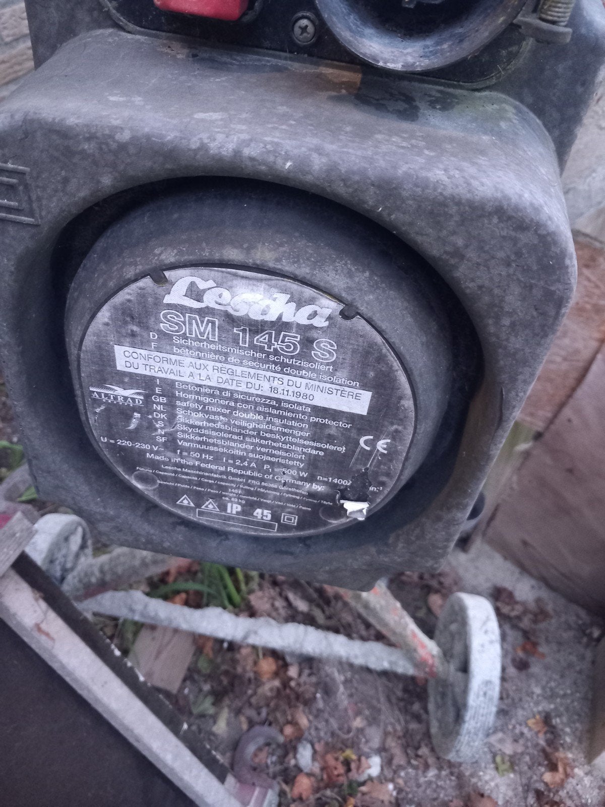 betonmolen  bieden, Ophalen, Gebruikt, Elektromotor