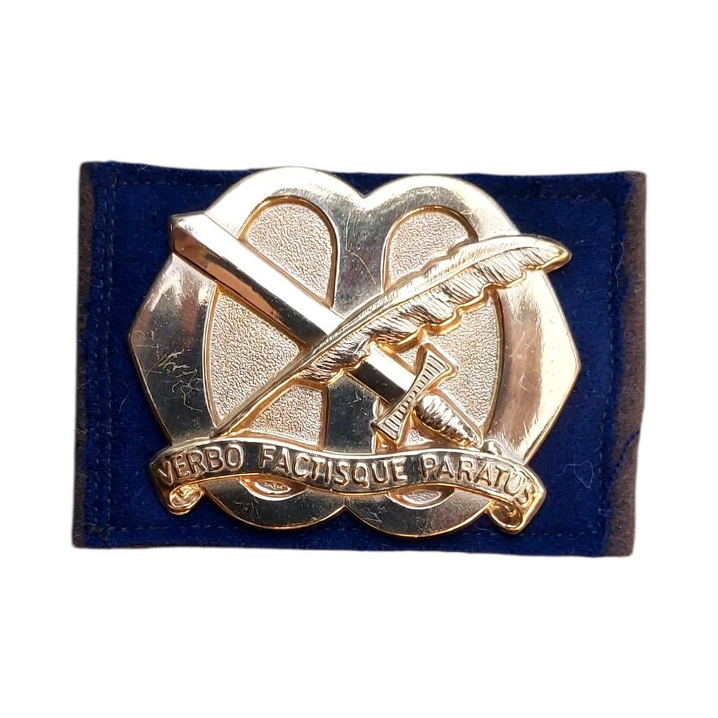 Baretembleem Studentenweerbaarheid Wageningen, Ophalen of Verzenden, Landmacht, Nederland, Embleem of Badge