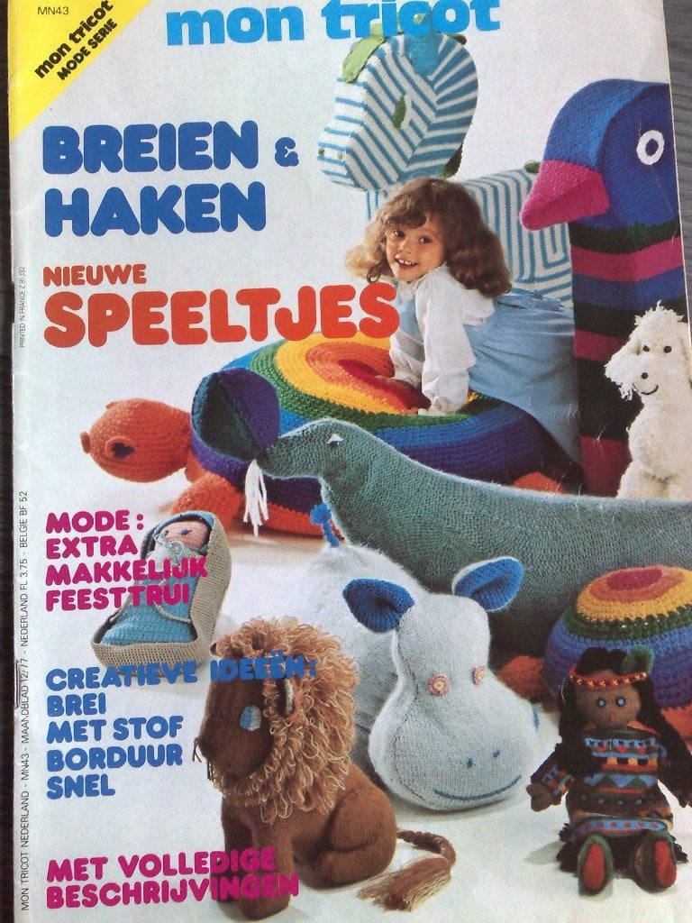 Mon tricot retro patronen haken & breien nr. 12 / 1977, Verzenden, Gebruikt, Breien of Haken, Patroon of Boek