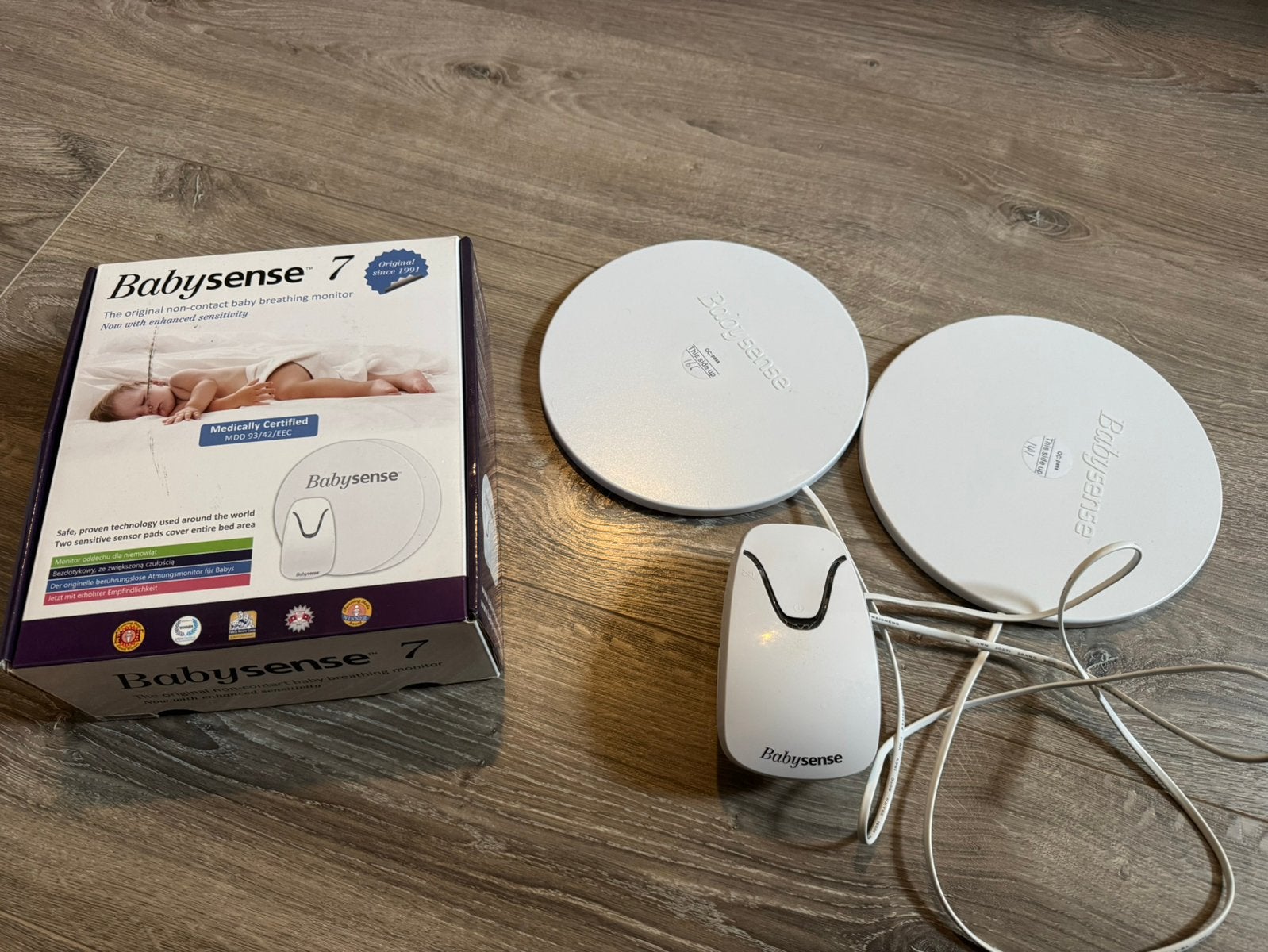 Babysense 7 Ademhalingsmonitor (ZSM Compleet in Doos), Kinderen en Baby's, Ophalen, Zo goed als nieuw, 250 meter of meer