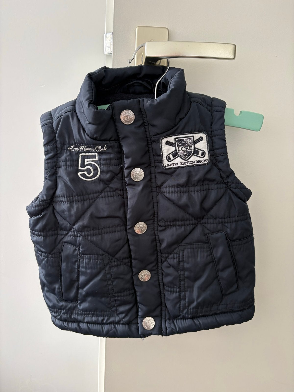 LCEE bodywarmer maat 74, Ophalen of Verzenden, Gebruikt, Jongetje of Meisje, Jasje