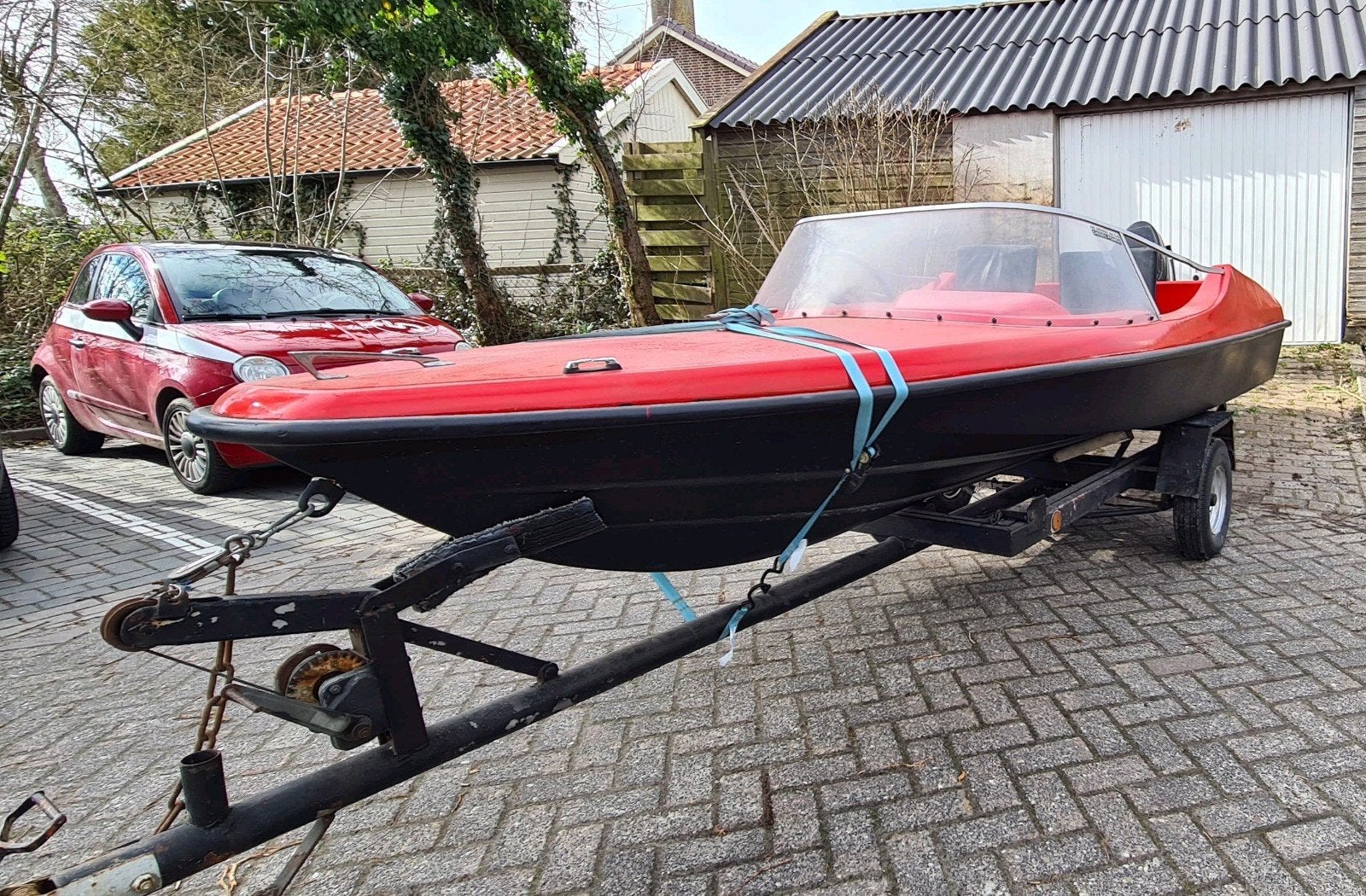 Leuke speedboot 50pk Mercury  | met trailer | 40pk Yamaha, Ophalen, Gebruikt, Benzine, Minder dan 70 pk