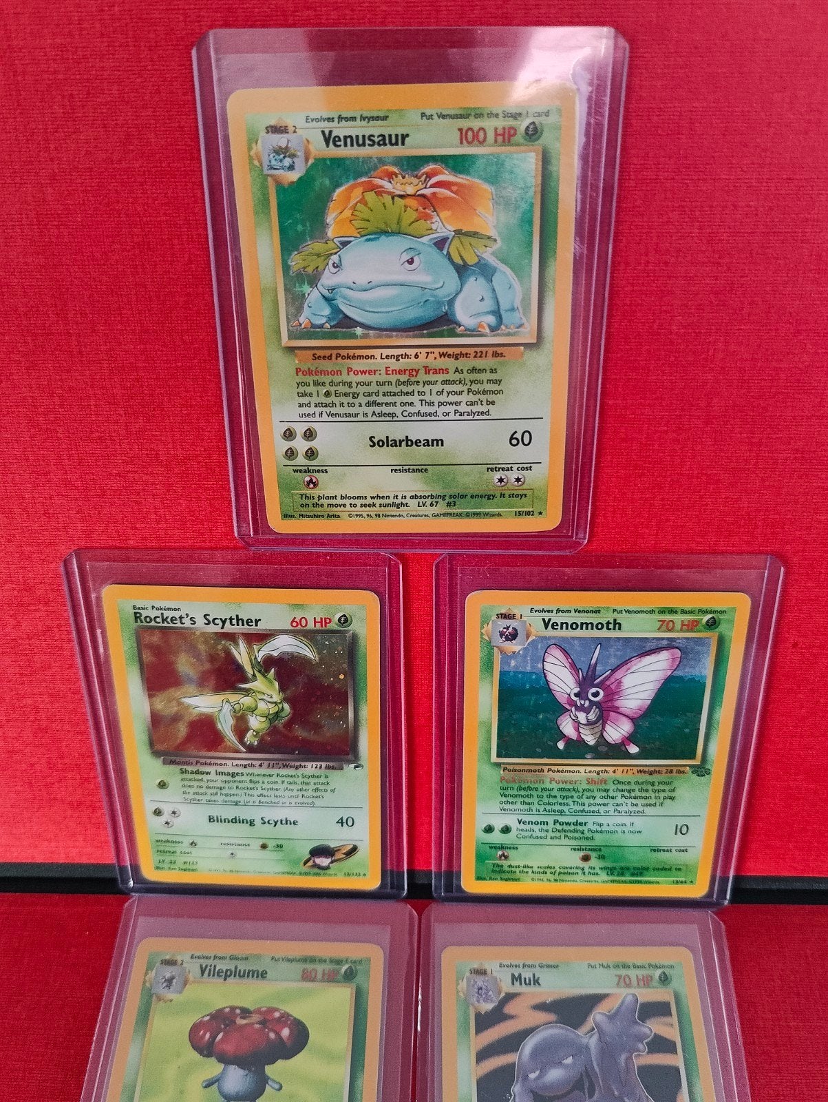 Pokemon kaarten ️1999 Holo Venusaur en anderen, Ophalen of Verzenden, Meerdere kaarten