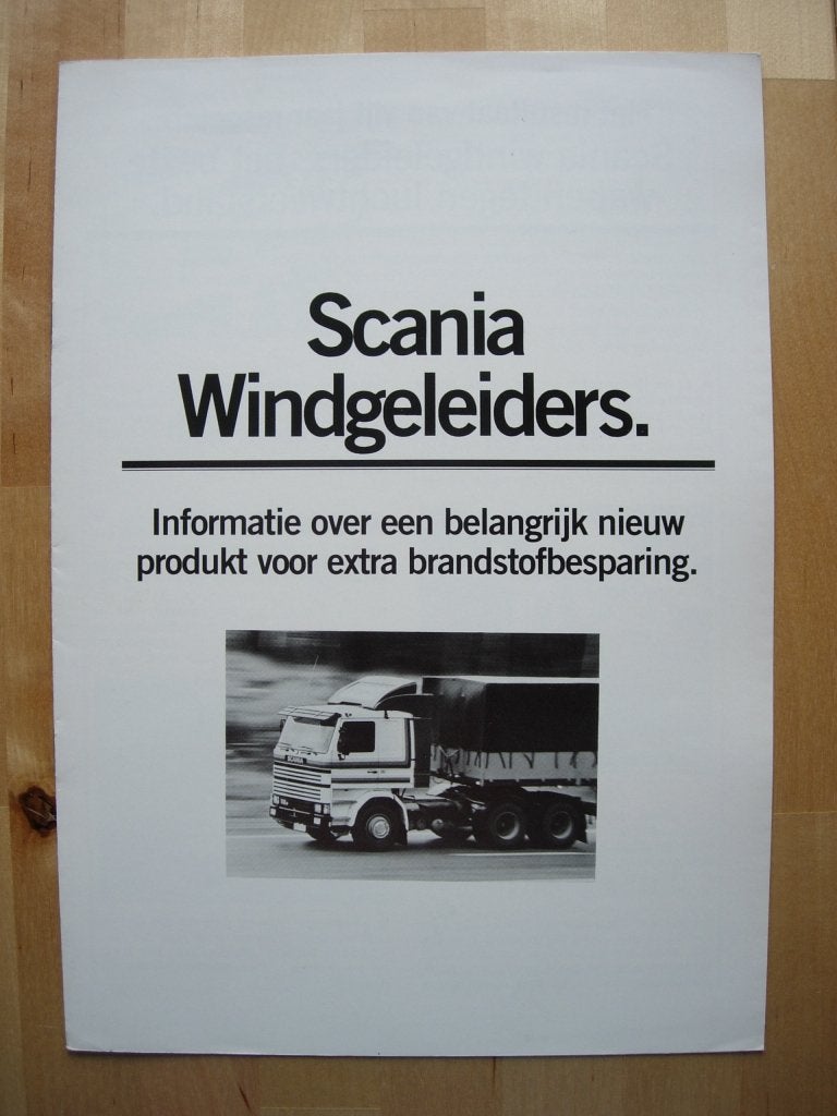 Scania Spoilers Brochure ca 1983 – 142 112 82 - NL, Gelezen, Ophalen of Verzenden, Overige merken, Scania