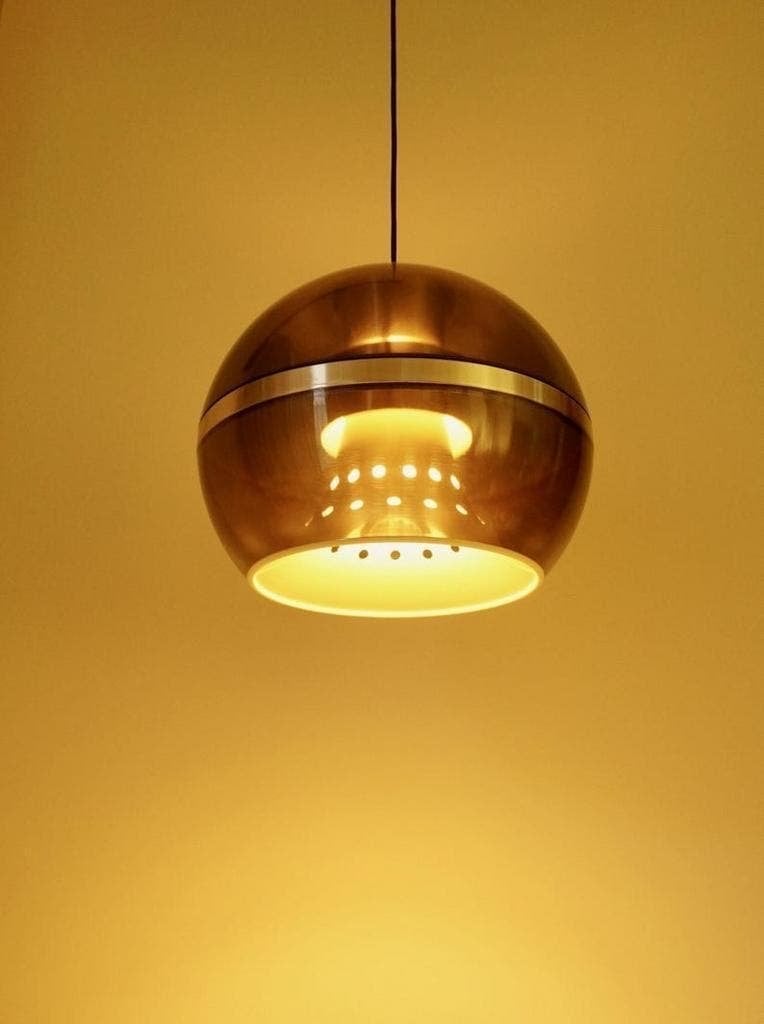 Dijkstra Globe Hanglamp Jaren 70 Space Age Design, Ophalen of Verzenden