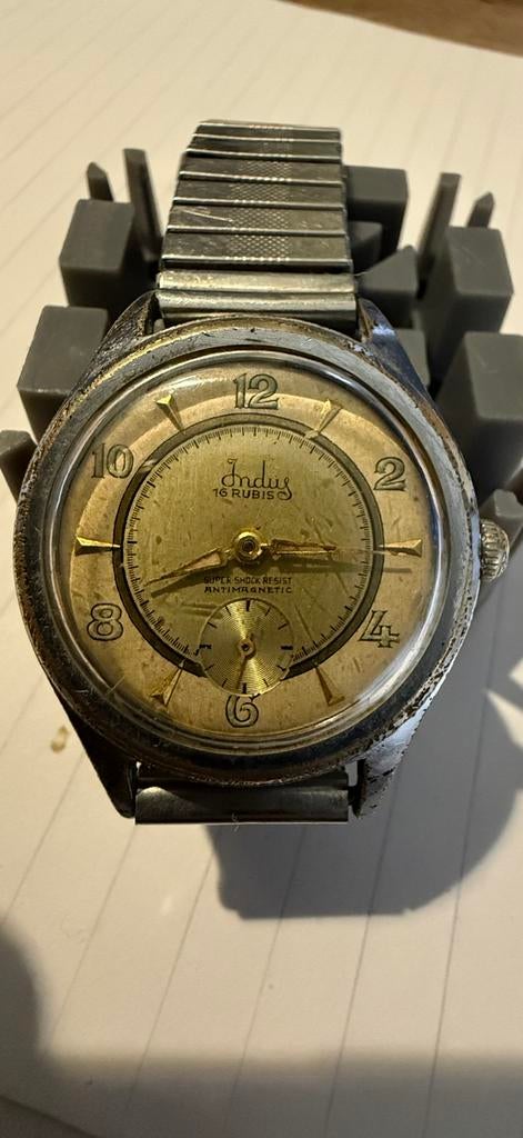 Indus herenhorloge, Verzenden, Staal, Overige merken, 1960 of later