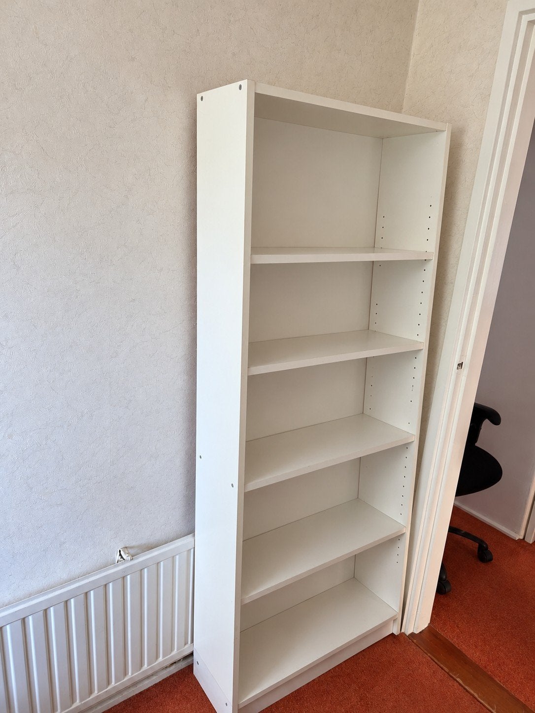 Witte boekenkast, legkast, Ophalen, Gebruikt, 50 tot 100 cm, 150 tot 200 cm