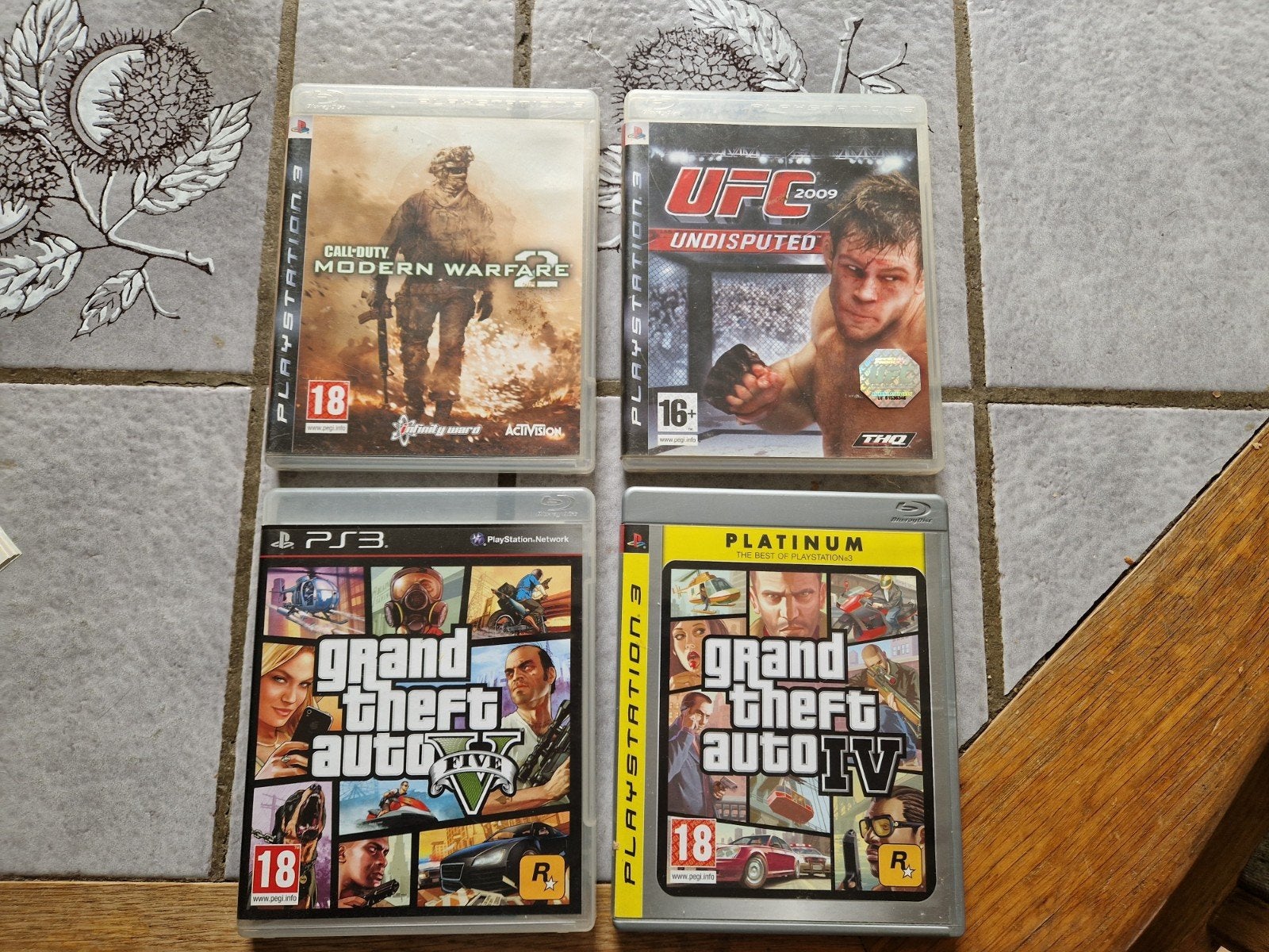 Ps 3- 4 Games, Vanaf 18 jaar, Vechten, 1 speler, Ophalen of Verzenden