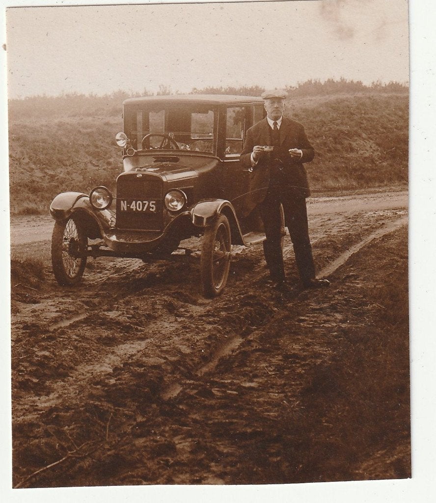 Klein familiealbum met o.a. oltimer T-Ford Mertens-Montens, Verzamelen, Foto's en Prenten, Gebruikt, Foto, Overige onderwerpen
