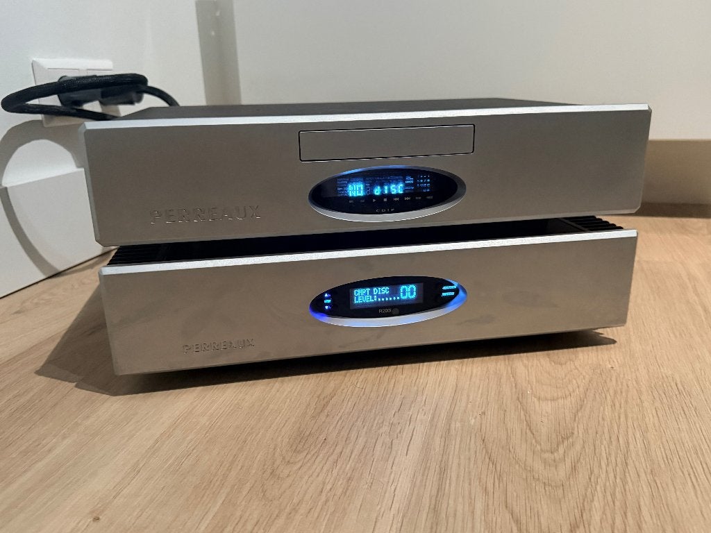 Perreaux Prisma CD1 + Radiance R200i versterker high-end, Overige merken, Zo goed als nieuw, Cd-speler, Losse componenten