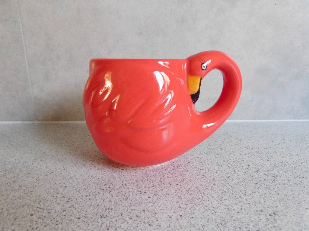 Mok 200 ml. Blond Paradise Flamingo Rood Blond Amsterdam, Zo goed als nieuw, Overige stijlen, Aardewerk, Blond Amsterdam