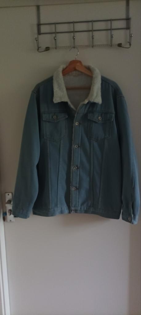 Spijkerjack met teddy voering - Maat XXL, Onbekend, Blauw, Maat 56/58 (XL), Ophalen of Verzenden