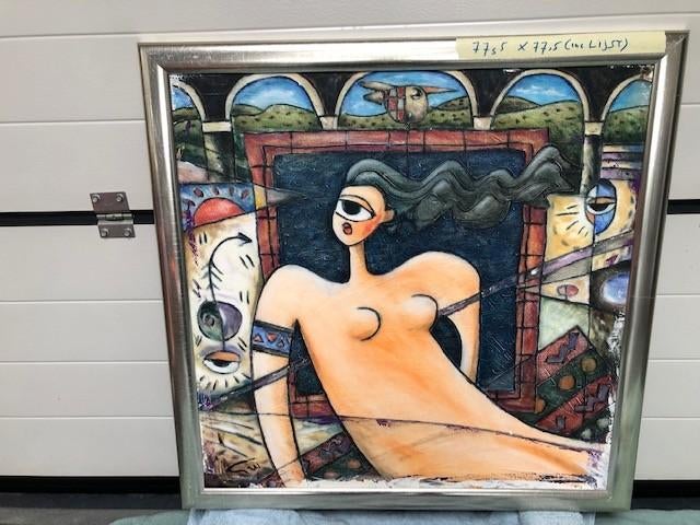 "Toscana Pool”, uit collectie Wim Heesakkers (1950)., Antiek en Kunst, Ophalen