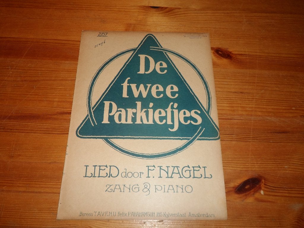 F. Nagel - Bureau Tavenu, Zang, Gebruikt, Ophalen of Verzenden, Artiest of Componist