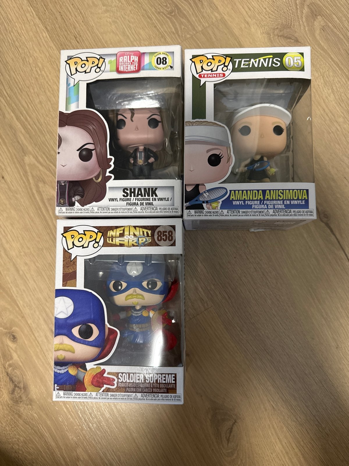 Funko Pop! Set: Shank, Amanda Anisimova, Soldier Supreme, Verzamelen, Ophalen of Verzenden, Nieuw