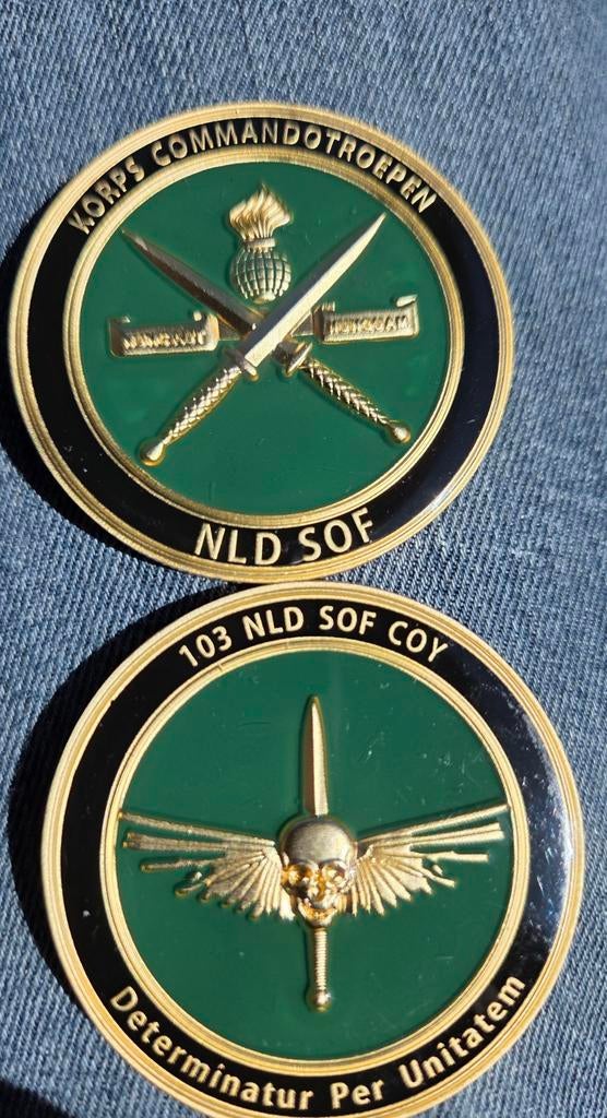 KCT coin 103 compagnie, Verzamelen, Militaria | Algemeen, Verzenden, Landmacht, Nederland, Embleem of Badge