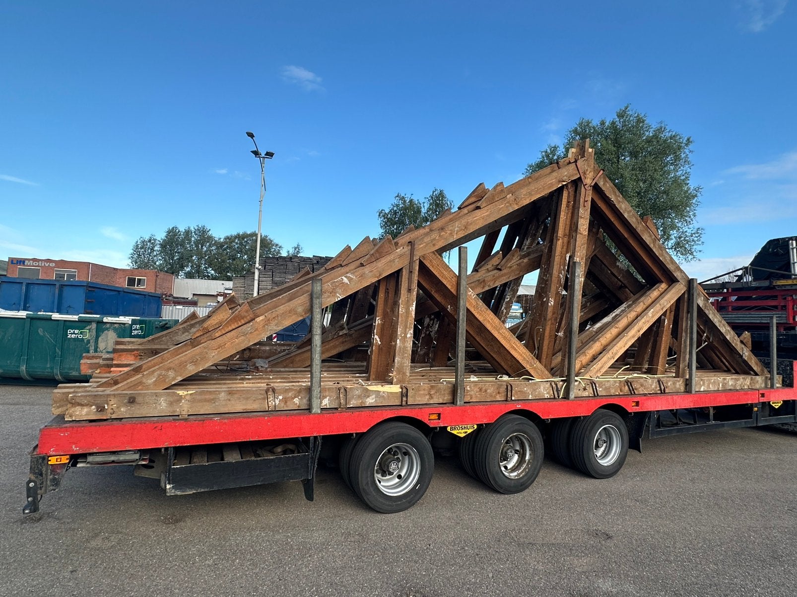 Dakspanten, Ophalen, Gebruikt, 250 cm of meer, Planken