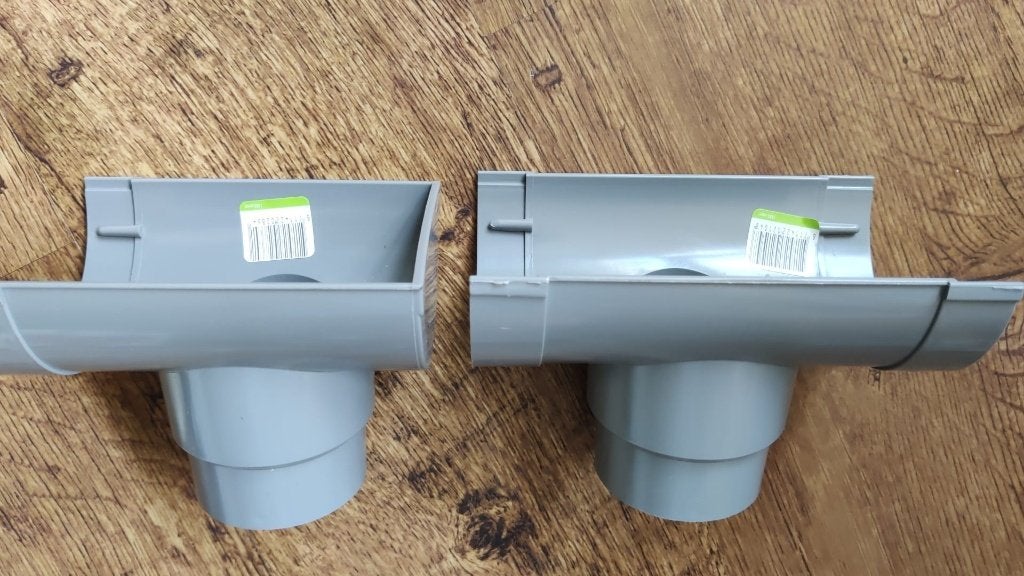 Martens grijze einduitloop 70-80mm tbv mastgoot 100mm nieuw, Doe-het-zelf en Verbouw, Kunststof, Nieuw, Ophalen of Verzenden, Minder dan 5 m²
