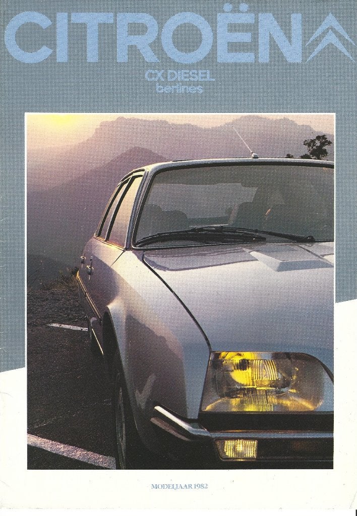 Brochure Citroen CX Diesel Berlines 1981, Ophalen of Verzenden, Gelezen, Citroën
