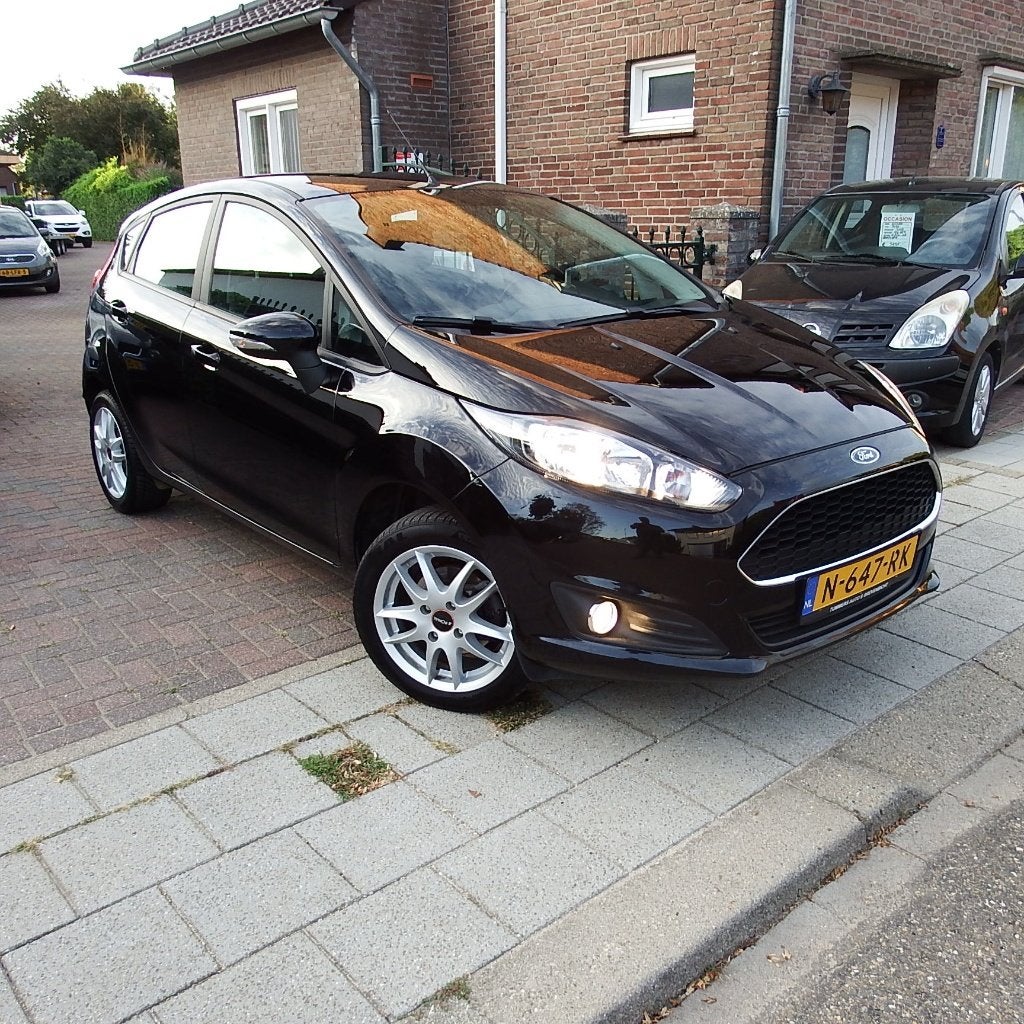 Ford Fiësta 1.25 60KW 5DR 2017 Zwart Airco Nwe distr.riem, Voorwielaandrijving, Stof, Zwart, Bedrijf