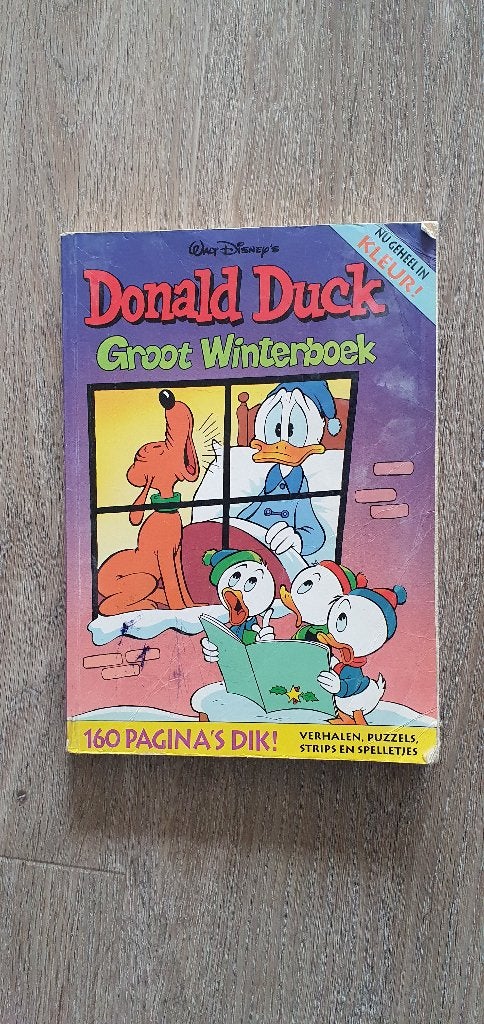Donald Duck groot winterboek 1993, Gelezen, Eén stripboek, Ophalen of Verzenden, Donald Duck