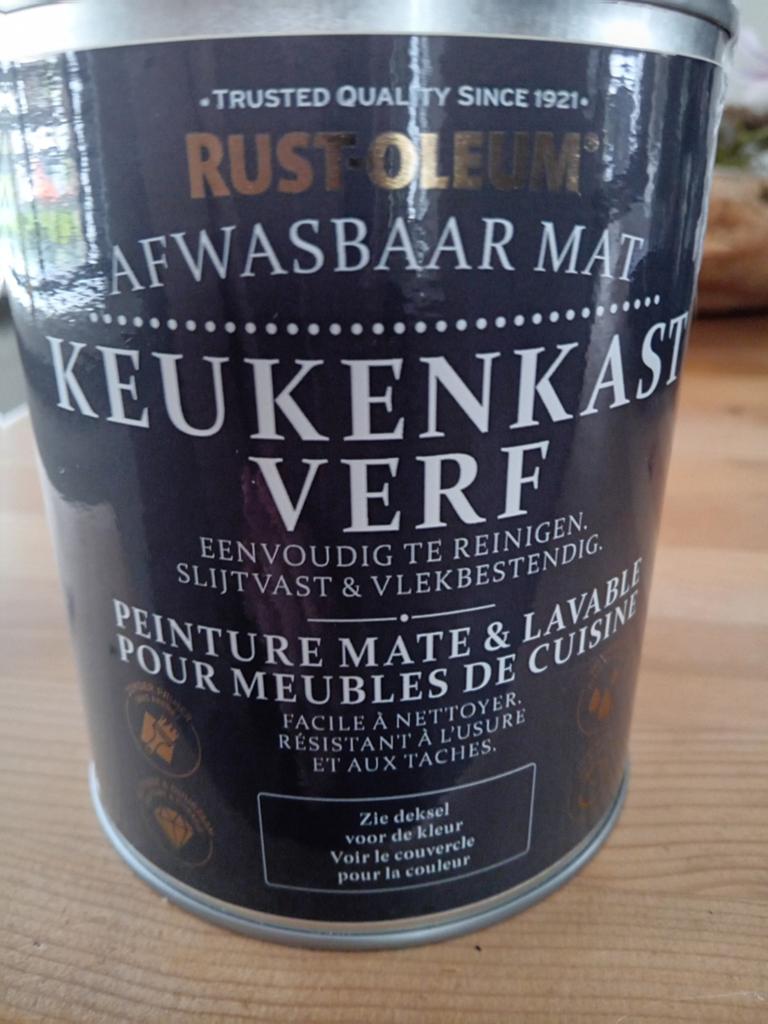 Keukenkast verf van Rust-oleum, Doe-het-zelf en Verbouw, Verf, Beits en Lak, Nieuw, Ophalen of Verzenden, Verf, Grijs