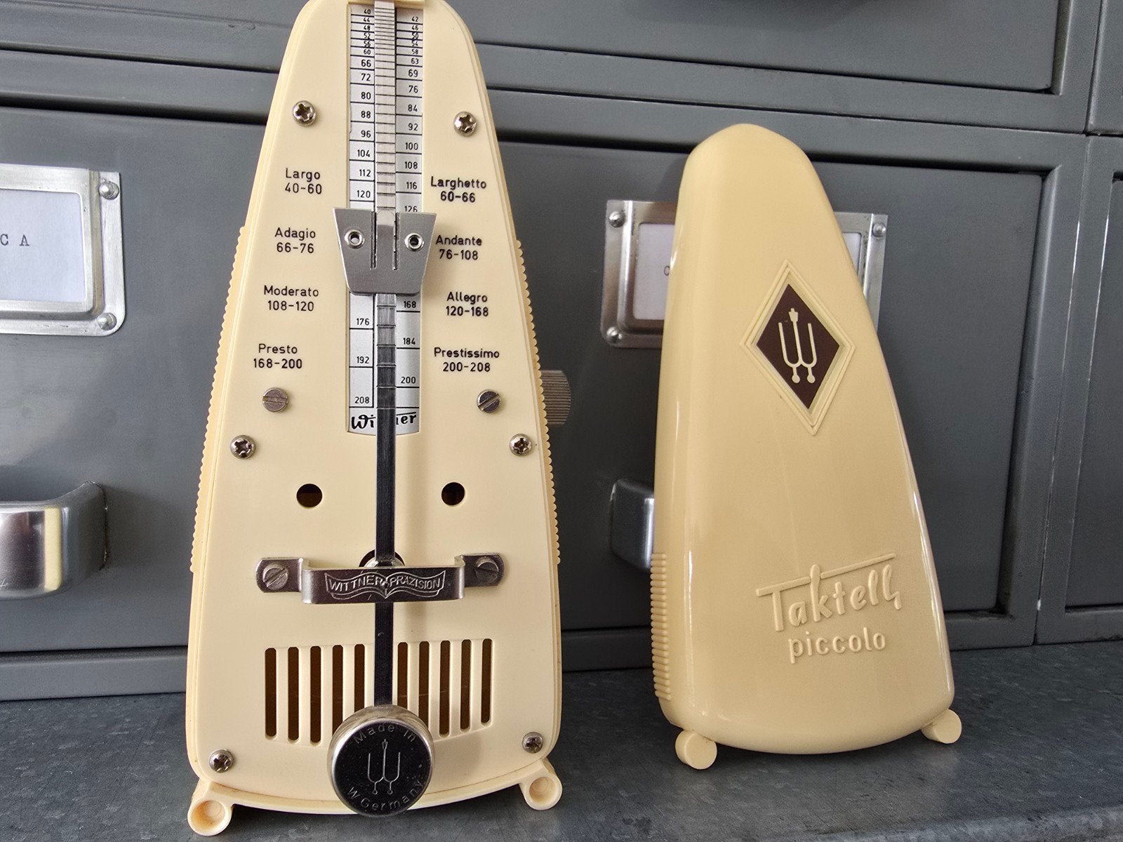 vintage mechanische Wittner Taktell Piccolo metronoom €35, Ophalen of Verzenden, Zo goed als nieuw