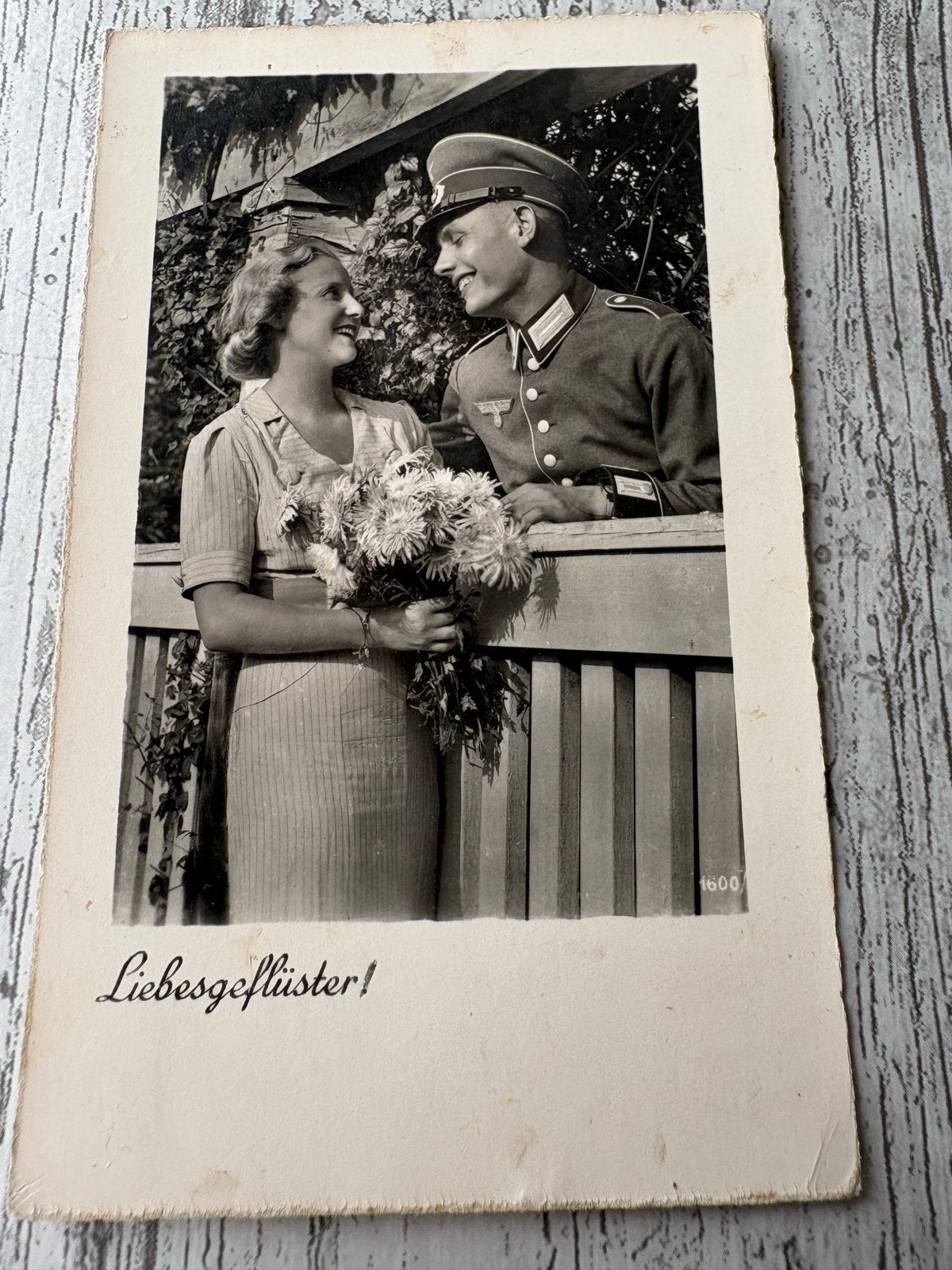 Oude Duitse ansichtkaart: 'Liebesgeflüster' (1920-1940), Ophalen of Verzenden, 1920 tot 1940, Gelopen, Duitsland