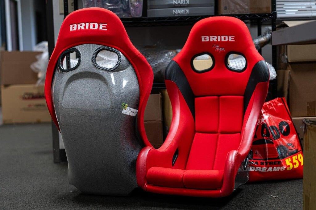 Bride Zieg IV low max rood kuipstoel sportstoel, Auto diversen, Ophalen of Verzenden