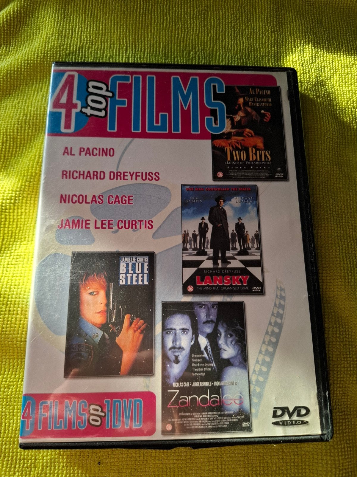4 Top Films DVD Boxset: Al Pacino,Nicolas Cage, Jamie Lee Cu, Vanaf 16 jaar, Nederlands, Overige genres, Ophalen of Verzenden