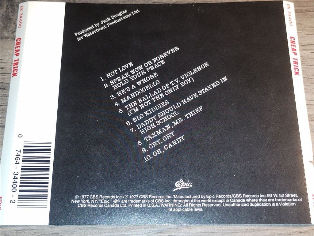 Cheap Trick – Cheap Trick [USA], Ophalen of Verzenden, Zo goed als nieuw, Poprock