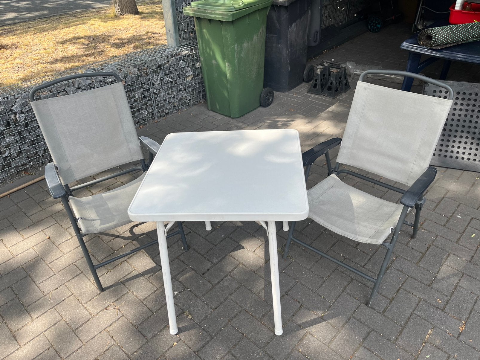 Camping tafel/stoel setje, Ophalen, Gebruikt, Campingtafel