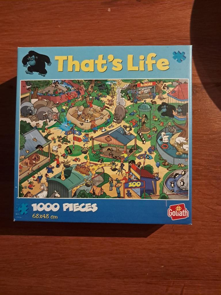 Puzzel that's life dierentuin 1000 stukjes, Ophalen, 500 t/m 1500 stukjes, Gebruikt, Legpuzzel