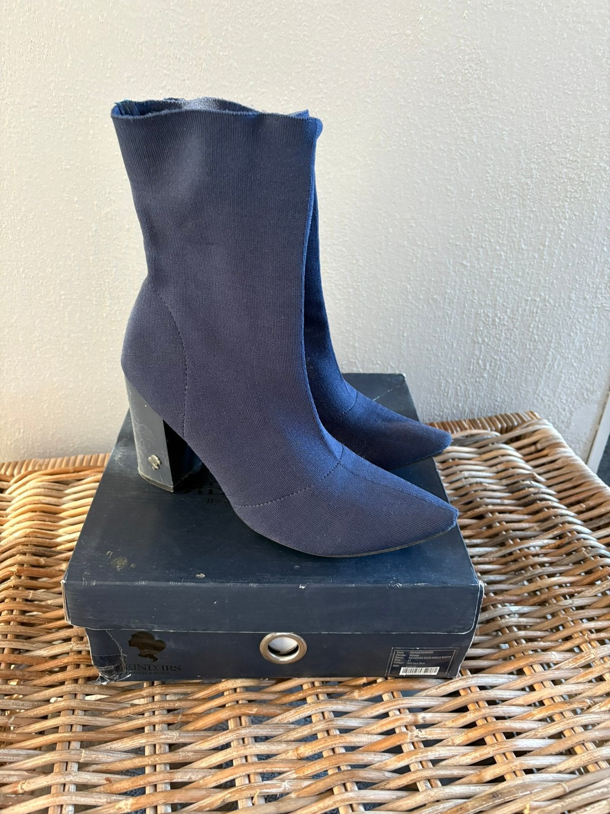 Reinders enkellaarsjes maat 41, Blauw, Lage of Enkellaarzen, Ophalen of Verzenden, Gedragen