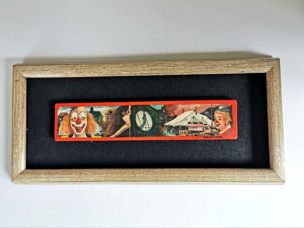 Bob Verstraete schilderij circus theater amusement, Verzenden